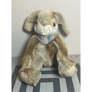 Steiff Hoppi Dangling Rabbit 14 in Light Brown Stuffed Plush Toy Super Soft